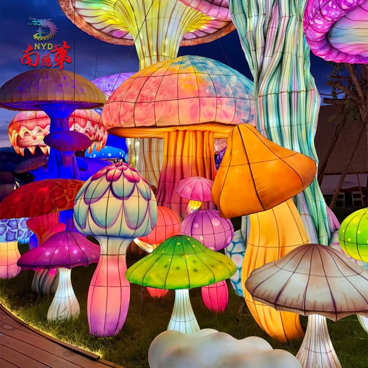 Chinese LED Mushroom Lantern Show factory