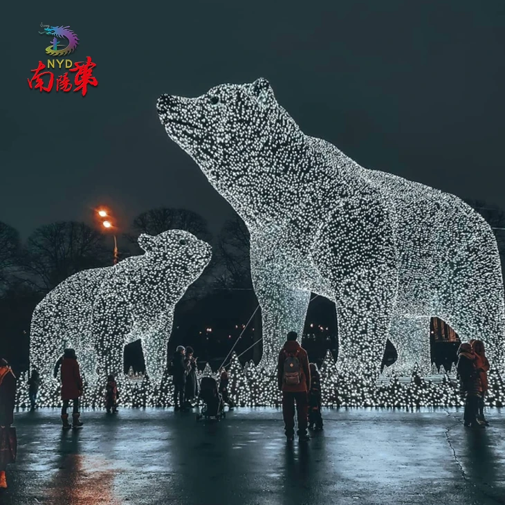 Large Outdoor Polar Bear Christmas Decorations factory