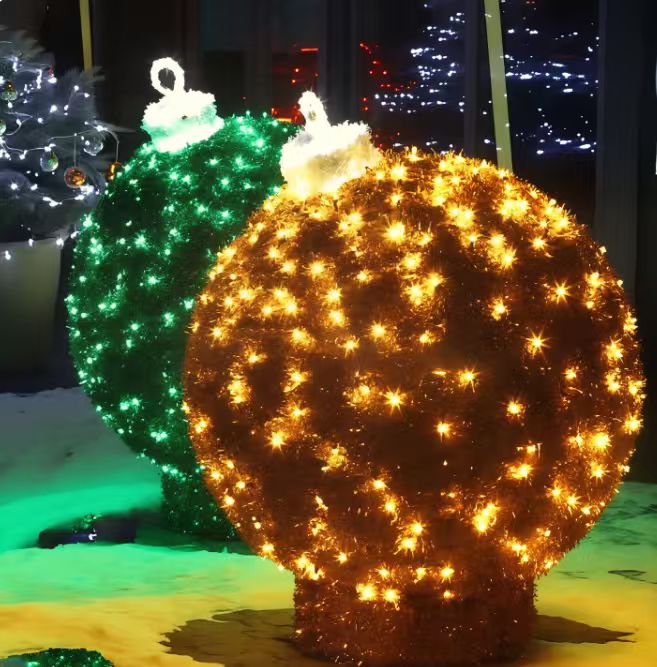 outdoor sphere christmas lights
