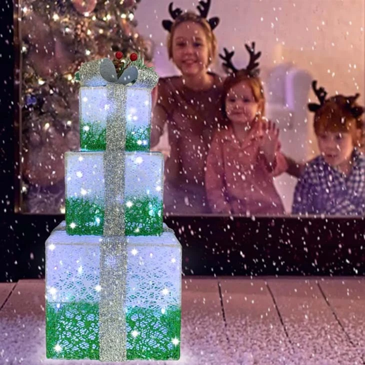 led christmas present lights