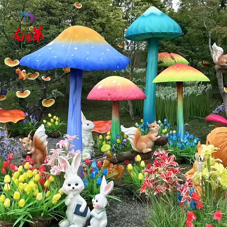 Chinese LED Mushroom Lantern Show