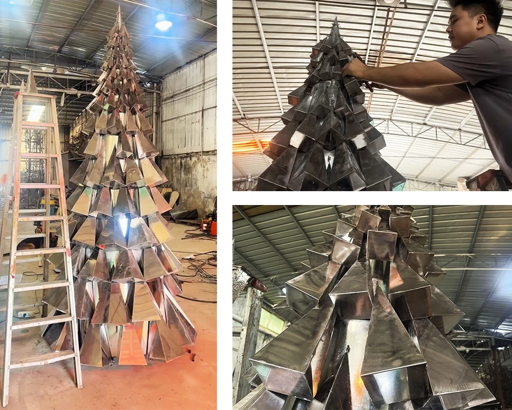 Large Commercial Cone Artificial Christmas Tree Factory