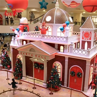 Village de Noël pour le centre commercial